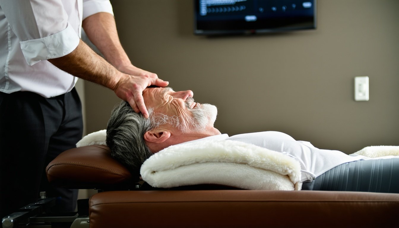 Client enjoying pain relief