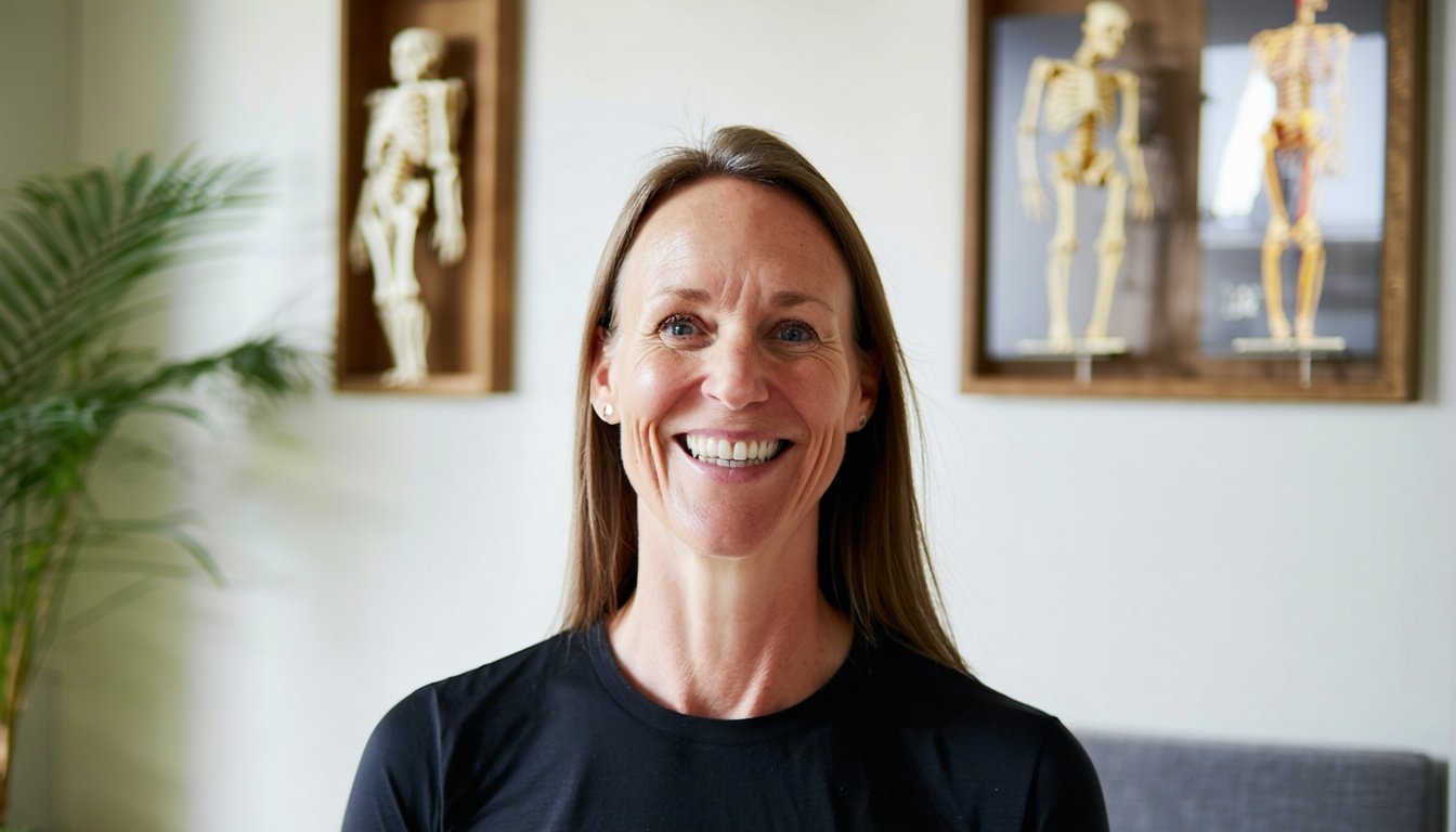 Happy client after osteopathy session